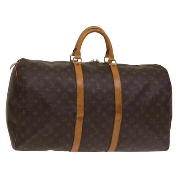 LOUIS VUITTON Monogram Keepall 55 Boston Bag M41424 LV Auth 136942 - Picture 1 of 16